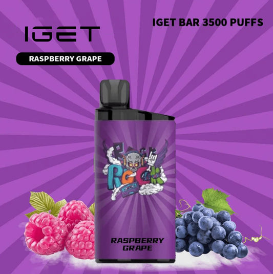 Raspberry Grape IGET Bar